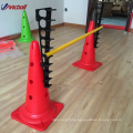 PE material soccer training equipment sets with plastic speed agility hurdles and soccer training cones